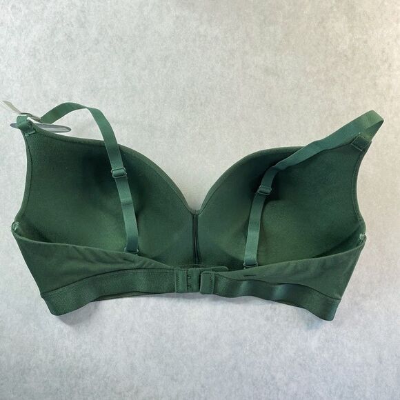 Arizona Body Cotton Wire Free T Shirt Bra Green Womens Size 36C Padded NEW! - Picture 3 of 11